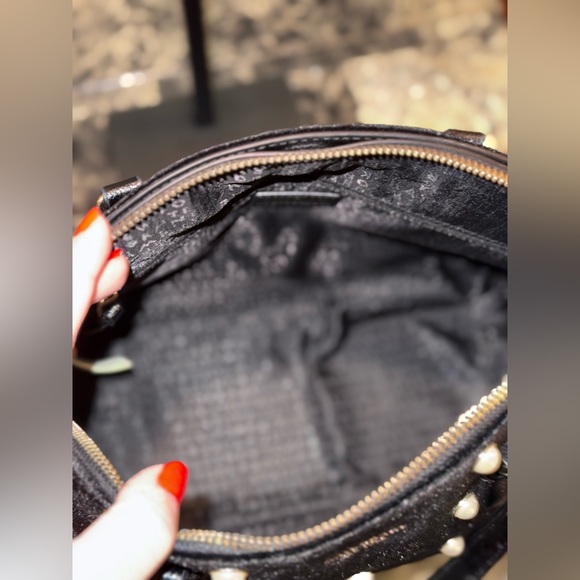 Kate Spade Reiley Laurel Way Velvet Pearl Handbag - Picture 10 of 16